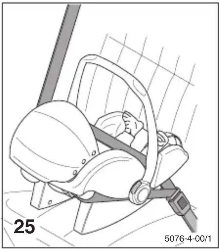 Storchenmuhle Twin 0 plus - Inbouw met voertuigriem: - 3