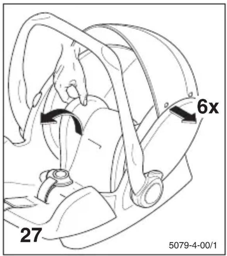 Storchenmuhle Twin 0 plus - Inbouw met voertuigriem: - 5