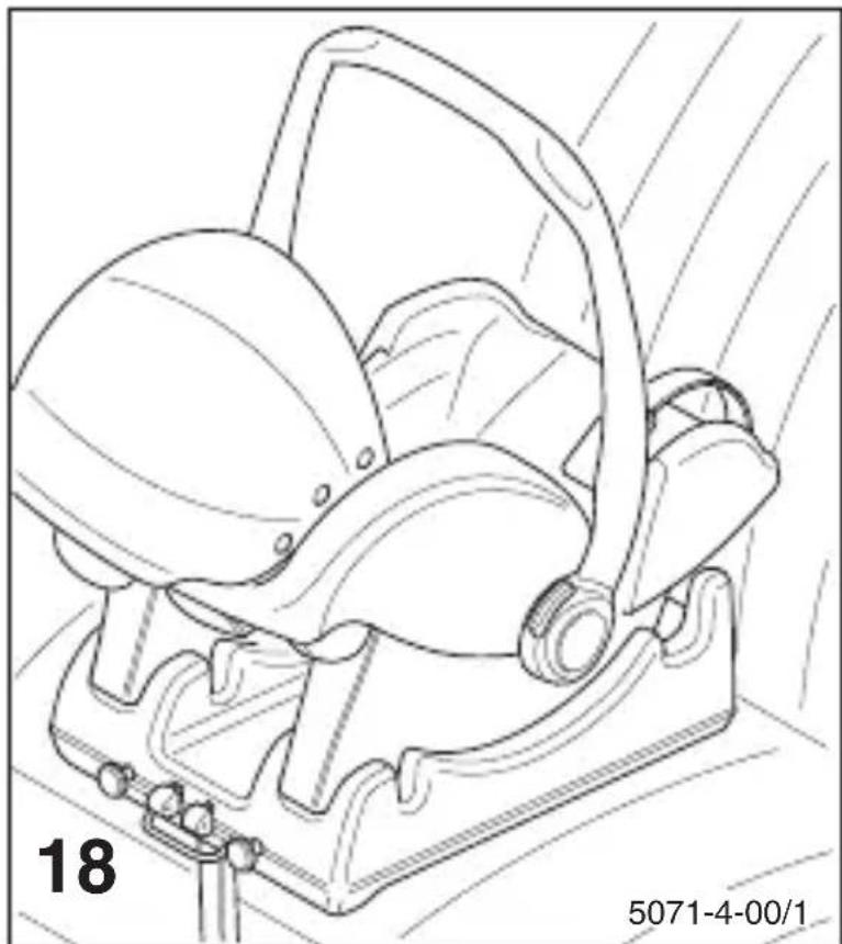 Storchenmuhle Twin 0 plus - De babyschaal verankeren: - 3