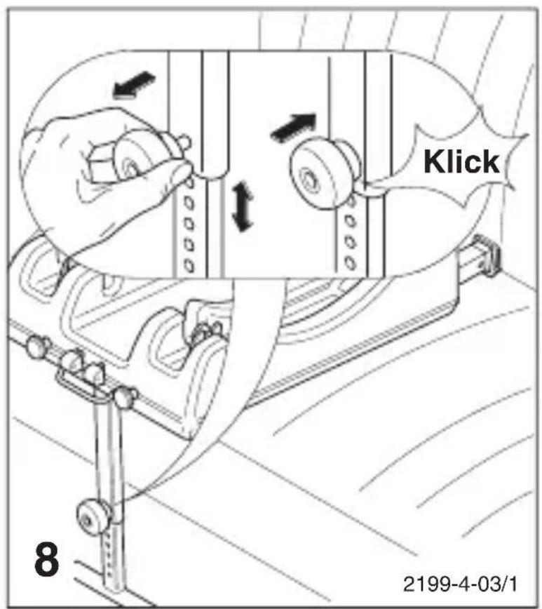 Storchenmuhle Twin 0 plus - Fitting the Isofix: - 2