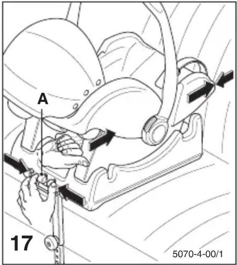 Storchenmuhle Twin 0 plus - Umocowanie fotelika dla niemowlat: - 2