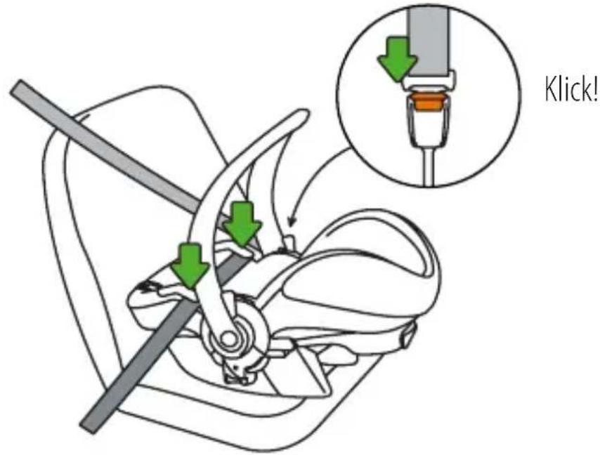 STOKKE IZi Go X1 BeSafe - Rückwärtsgerichtete Gurtinstallation - 4