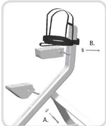SVAN Signet Essential - 3: Attach Seat Base and Footrest Base/ Unión de la Base del Asiento con la Base del Reposapiés/ Fixez la base du siècle et la base du repose-pieds - 1