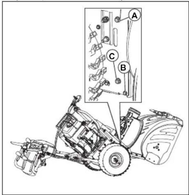 HUSQVARNA ST 227P - Para instalar la correa del barreno - 2