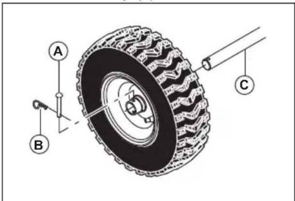 HUSQVARNA ST 227P - Para guitar las ruedas - 1