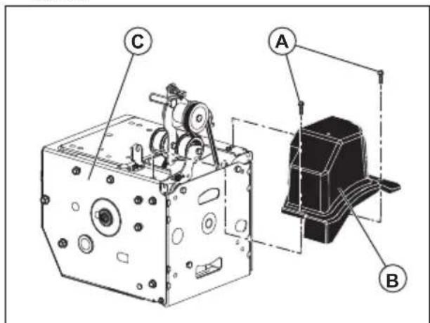 HUSQVARNA ST 227P - To prepare for replacement of the belts - 2