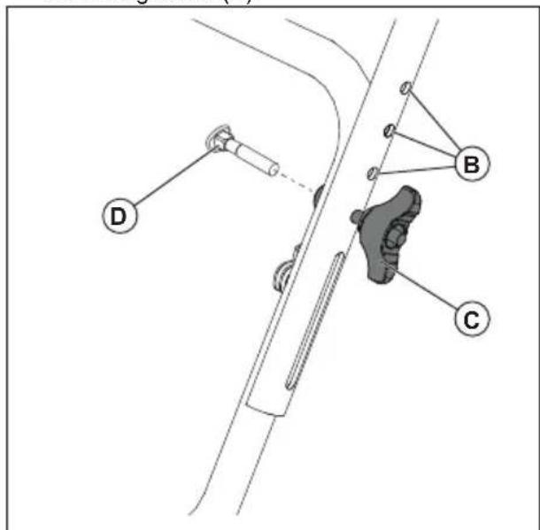 HUSQVARNA ST 227P - To install the handle - 2