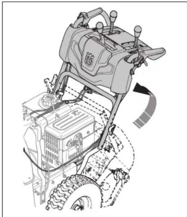 HUSQVARNA ST 227P - Installation de la poignée - 1