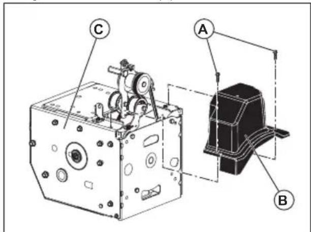 HUSQVARNA ST 227P - To install the belt cover - 1