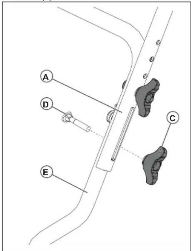 HUSQVARNA ST 227P - To install the handle - 3