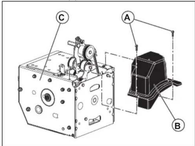 HUSQVARNA ST 224 - To install the belt cover - 1