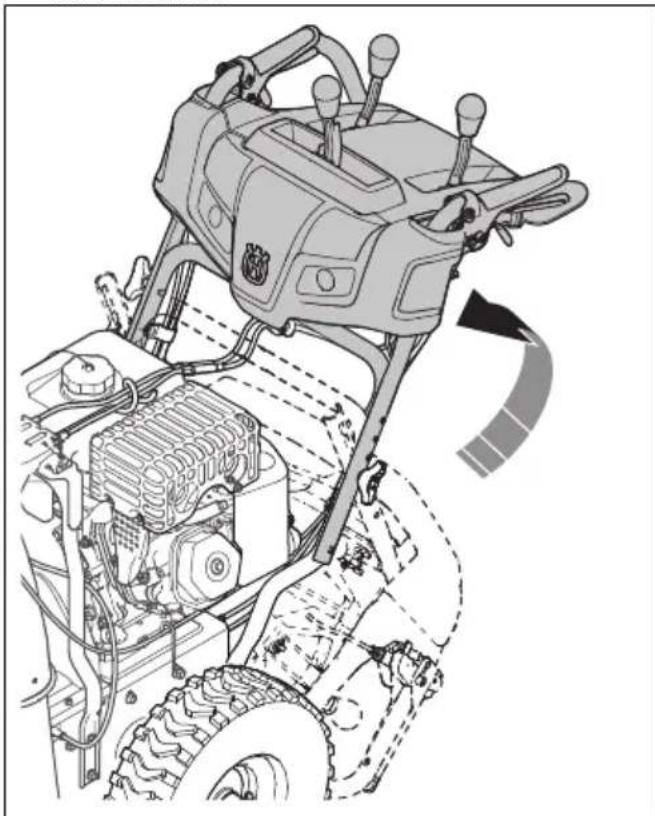 HUSQVARNA ST 224 - Come installare l'impugnatura - 1