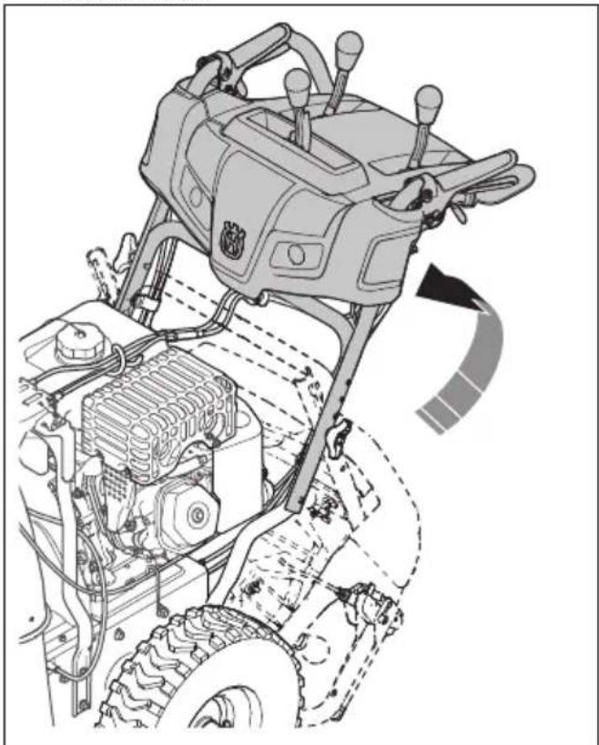 HUSQVARNA ST 224 - Pour installer la poignée - 1