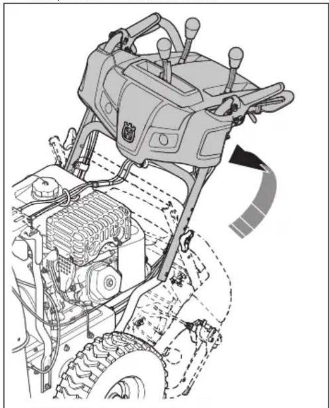 HUSQVARNA ST 224 - Instalación del manillar - 1