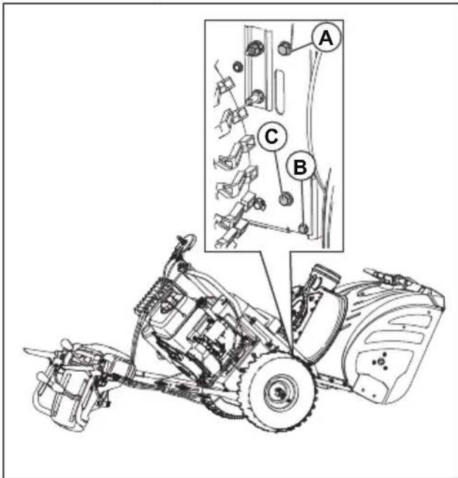 HUSQVARNA ST 224 - De vijzelriem verwijderen - 1