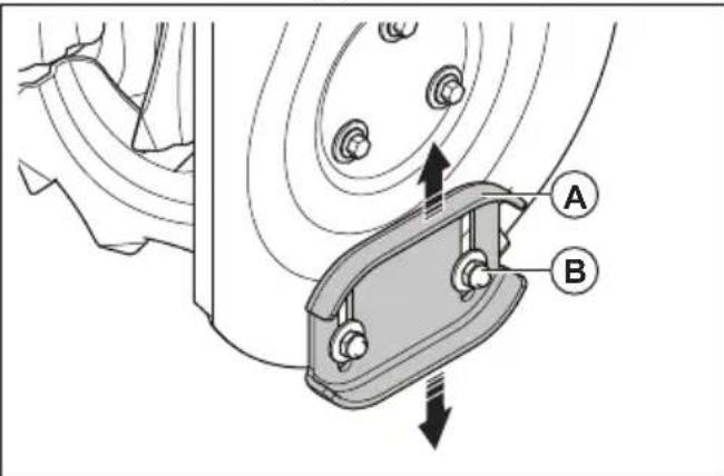 HUSQVARNA ST 224 - Per regolare le piastre di scorrimento - 1