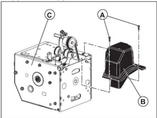 HUSQVARNA ST 224 - To prepare for replacement of the belts - 2
