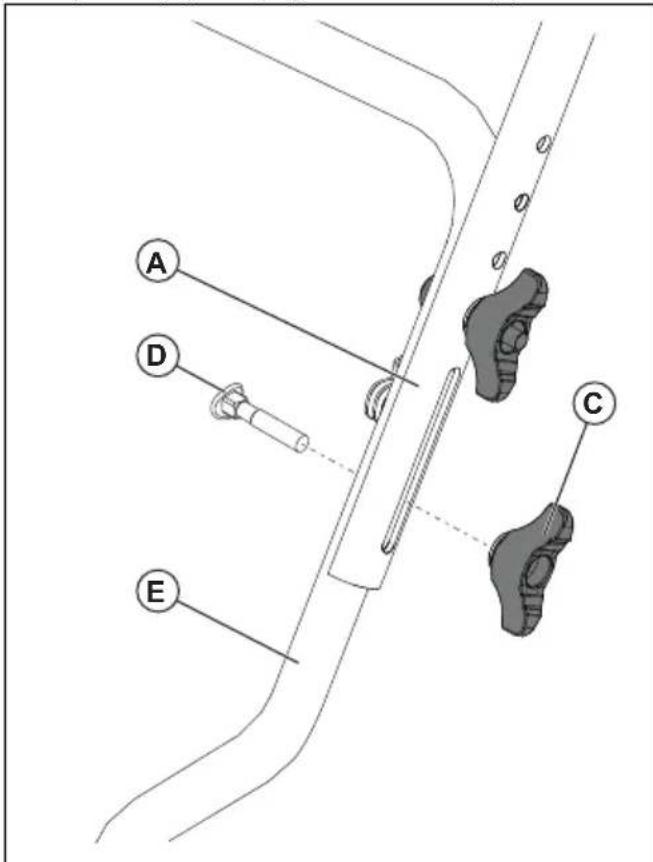 HUSQVARNA ST 224 - Come installare l'impugnatura - 3