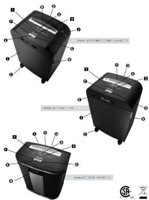 Swingline SS2008 - Accessoires pour déchiqueteuse - 1