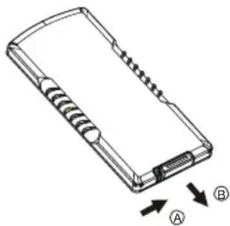 CONTINENTAL EDISON CEARDVD2 - Ouvrir le logement de la batterie - 1
