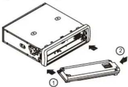 CONTINENTAL EDISON CEARDVD2 - Mise en place de la façade détachable - 1