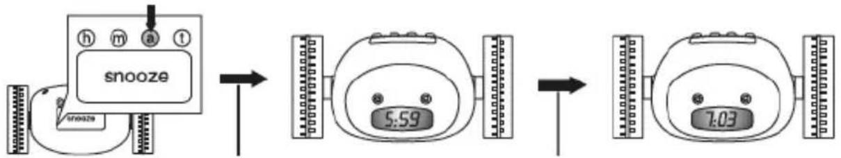 BASICXL BXLRC100 - Réglage de l'heure de réveil : - 1