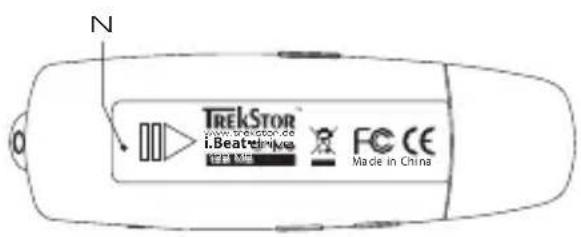 TrekStor I.Beat drive - 1) TrekStor i.Beat drive kullanim Düğmeleri - 2