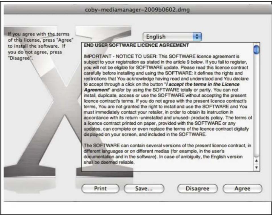 COBY MP320 - Macintosh OS X - 2