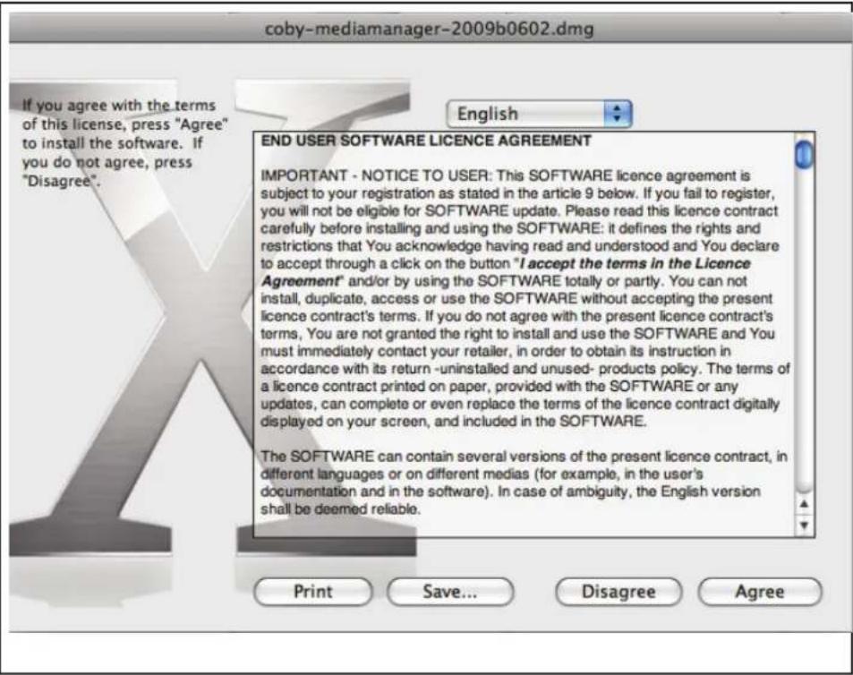 COBY MP320 - Macintosh OS X - 2