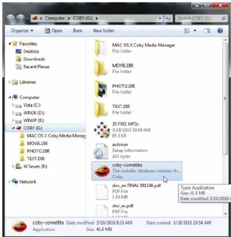 COBY MP320 - Microsoft Windows - 2