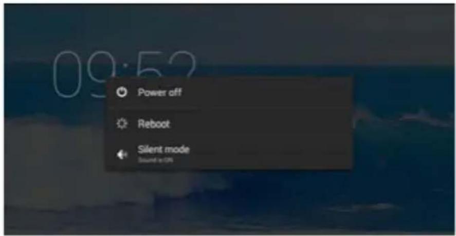 Trevi Mega Tab 13.3 - Um das Tablet ausschalten: - 1