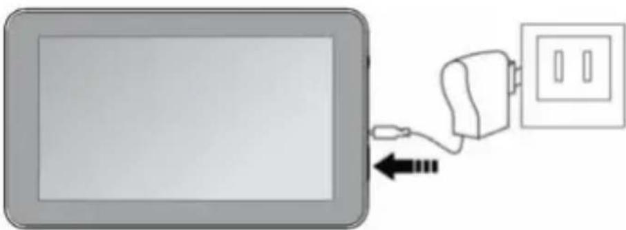 Trevi Mega Tab 13.3 - Ricarica della batteria tramite alimentatore esterno. - 1