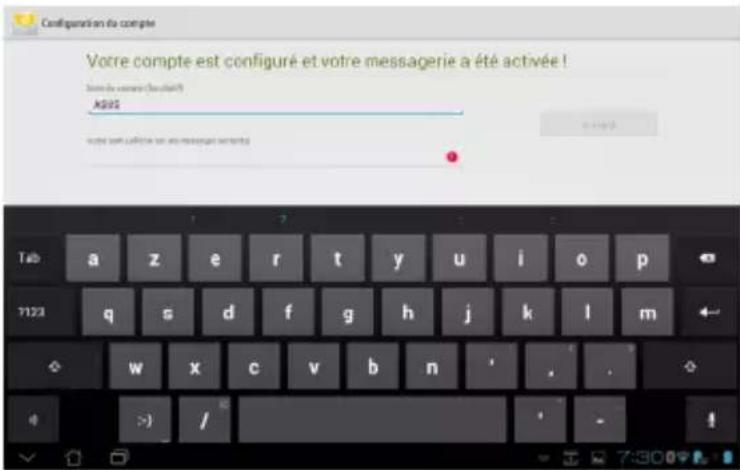 ASUS Transformer Pad TF300TL - Pour configurer un compte E-mail : - 4