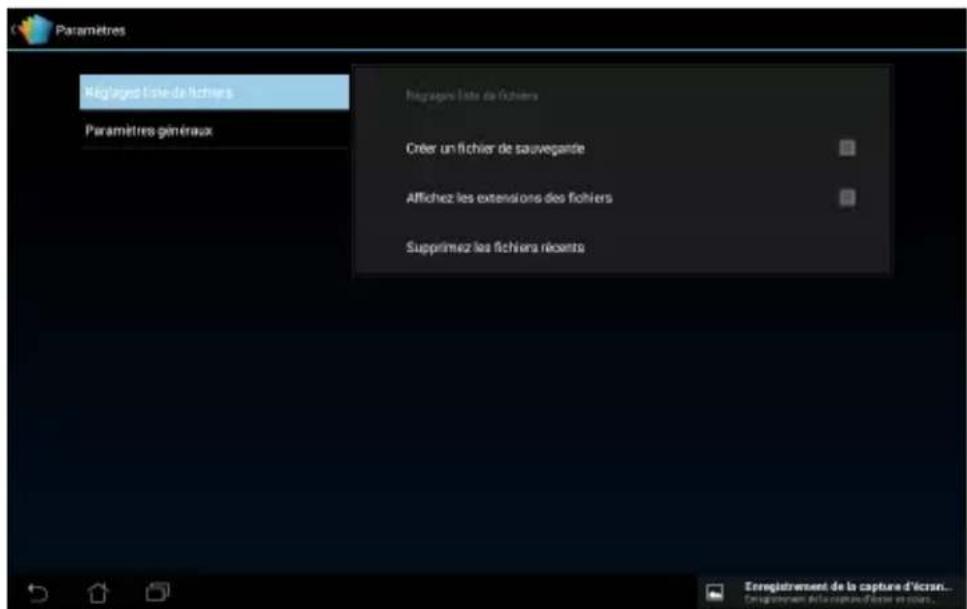 ASUS Transformer Pad TF300TL - Pour configurer les paramètres : - 1