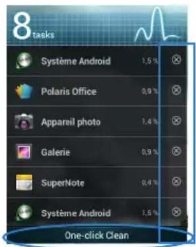 ASUS Transformer Pad TF300TL - Pour utiliser le gestionnaire des tâches : - 3