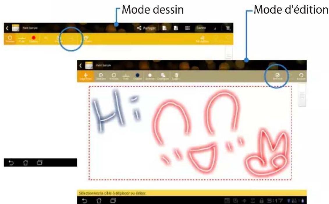 ASUS Transformer Pad TF300TL - Utiliser les cahiers de dessin de SuperNote - 2