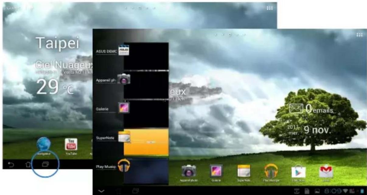 ASUS Transformer Pad TF300TL - Pour gérer les applications récentes : - 1