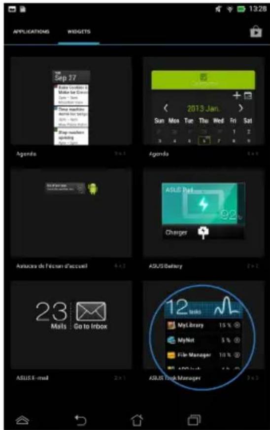 ASUS MeMo Pad F8255 - Gestionnaire des tâches - 1