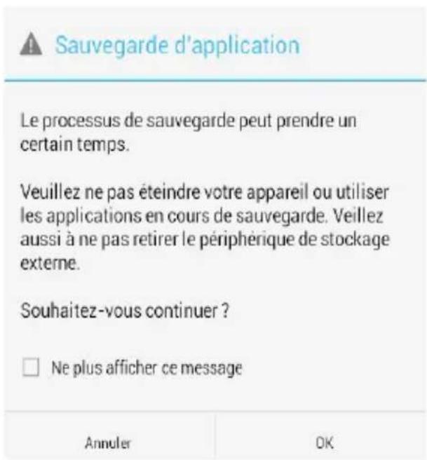 ASUS MeMo Pad F8255 - Sauvegarder vos applications et leurs données - 5