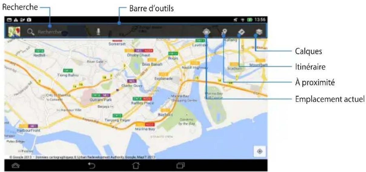ASUS MeMo Pad F8255 - Utiliser google maps - 3