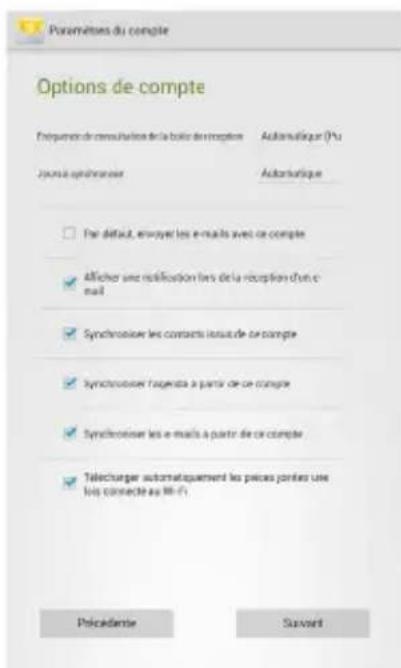 ASUS MeMo Pad F8255 - Configurer un compte email - 2