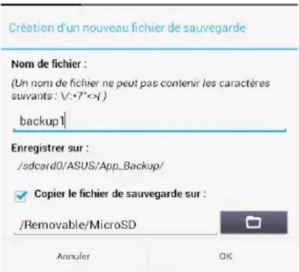 ASUS MeMo Pad F8255 - Sauvegarder vos applications et leurs données - 2