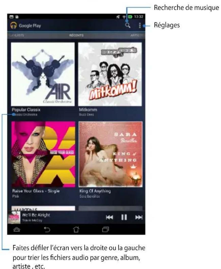 ASUS MeMo Pad F8255 - Play musique - 1