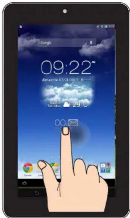 ASUS MeMo Pad F8255 - Glissé/déplacement/longue pression - 1