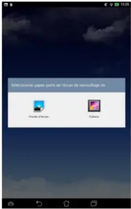 ASUS MeMo Pad F8255 - Définir un fond d'écran pour l'écran de verrouillage - 1