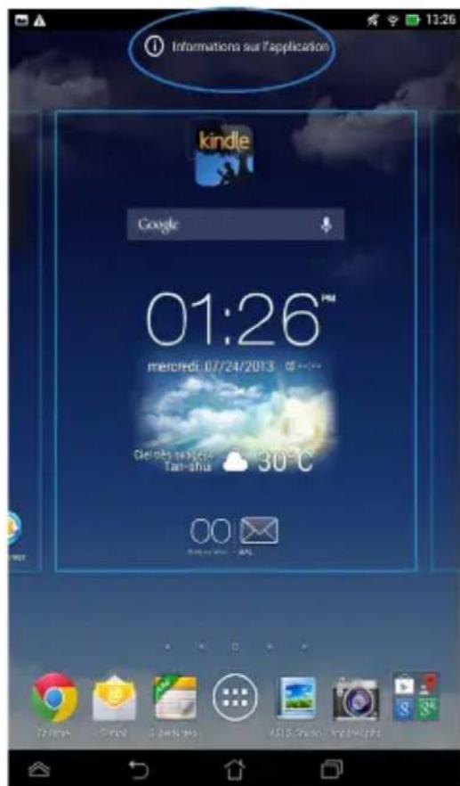 ASUS MeMo Pad F8255 - Visualiser les informations d'une application - 1