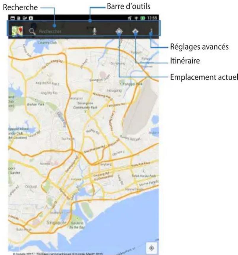 ASUS MeMo Pad F8255 - Utiliser google maps - 2