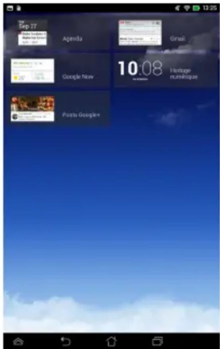 ASUS MeMo Pad F8255 - Ajouter un widget à l'écran de verrouillage - 1