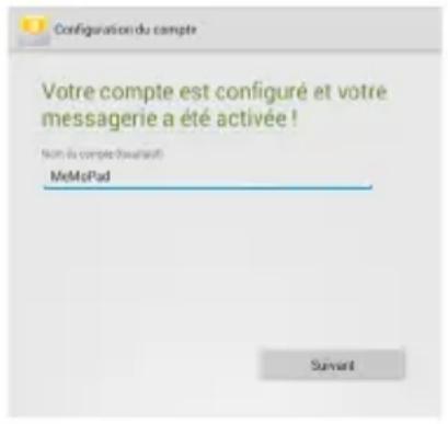 ASUS MeMo Pad F8255 - Configurer un compte email - 3