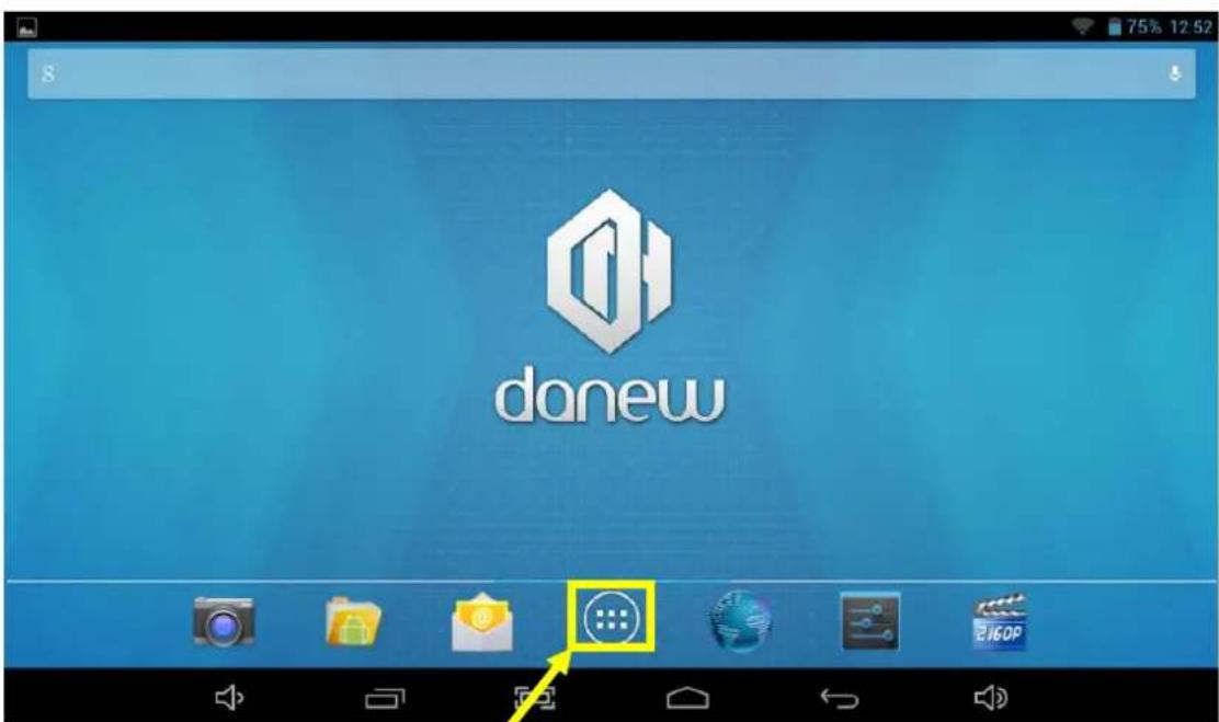 DANEW DSlide 710 - Utilisation de l'écran d'accueil - 2
